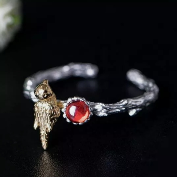 Bird on a Branch Ring - Picture 4 of 5